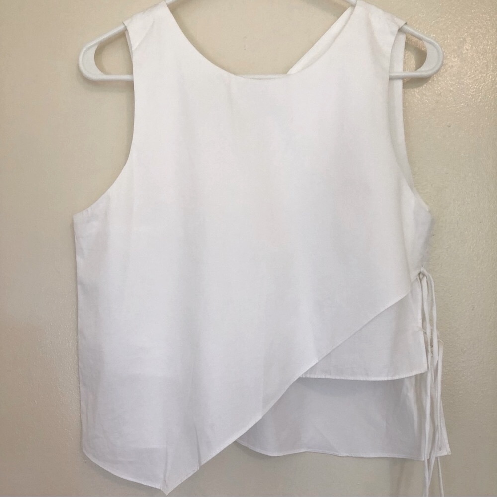 NWT Zara Asymmetrical Crop Top